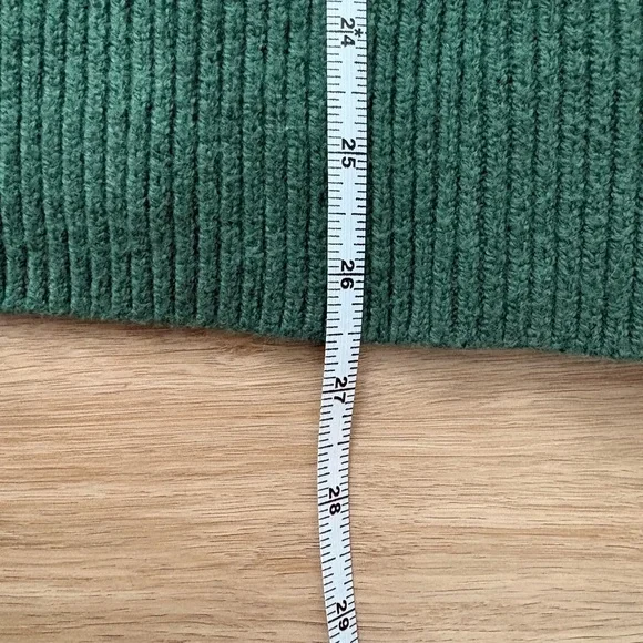 Aerie Softest Luxe Crew Sweater Green Striped - Picture 10 of 10